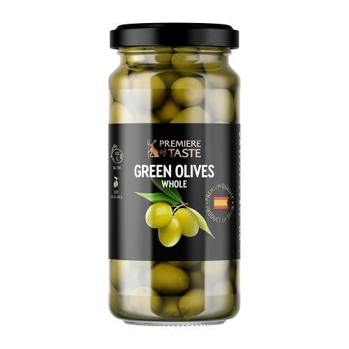 Оливки Premier of taste Зеленые с косточкой 340 г