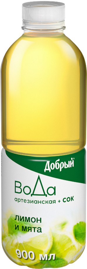 

Добрый Вода + Сок с лимоном и мятой 900 мл