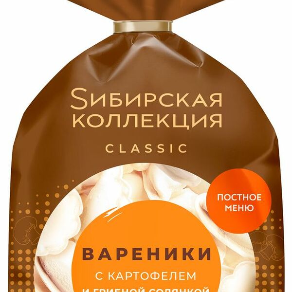 Вареники Sибирская коллекция с картофелем и грибной солянкой 700г