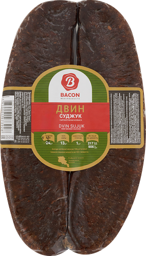 Колбаса сырокопченая суджук BACON Двин, весовая
