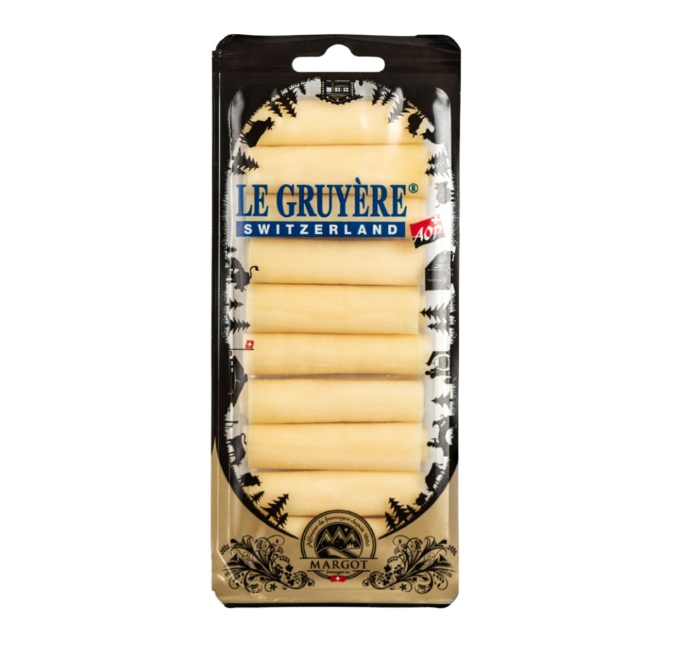 

Сыр Margot Fromages Gruyere 49% в рулетиках 100 г