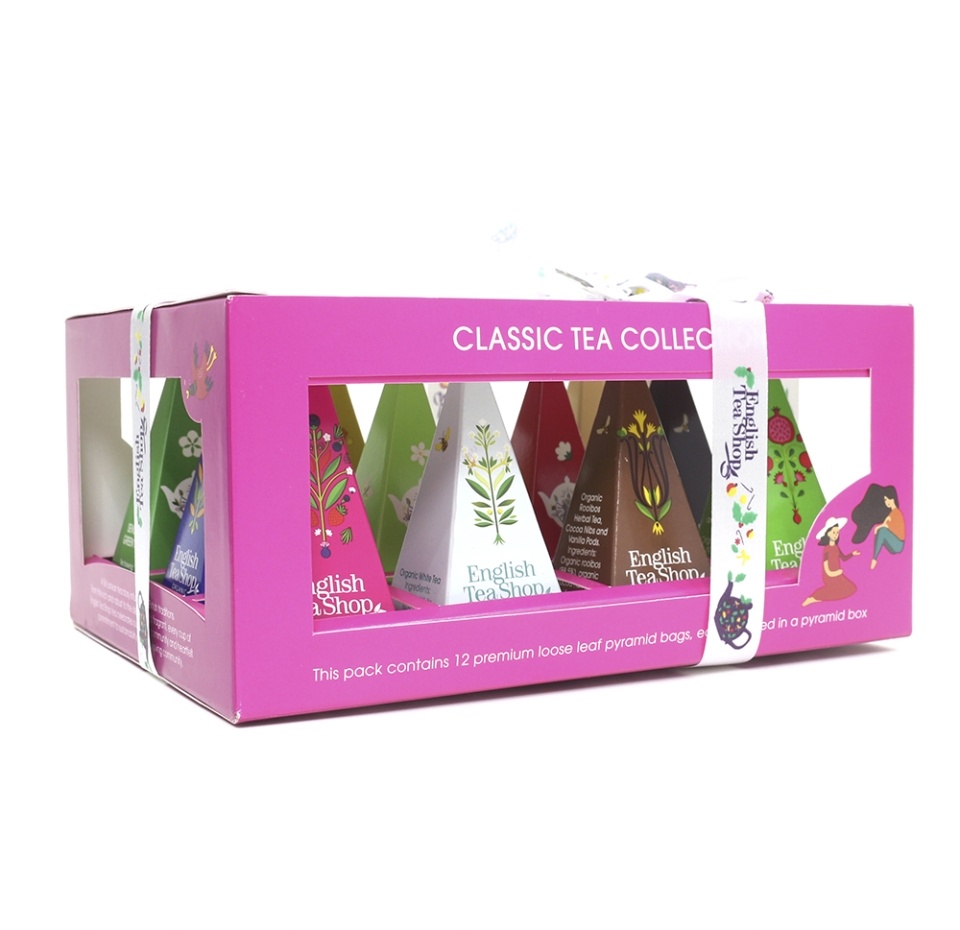 

Подарочный набор чая Collection Prism, English Tea Shop, 12 пирамидок, Шри-Ланка, 240 г