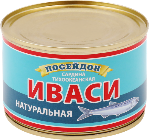 

Сардина Посейдон Иваси натуральная 230 г