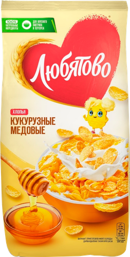 

Хлопья кукурузные Любятово медовые 250 г