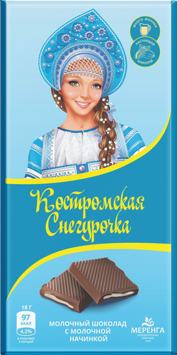 

Шоколад молочный Костромская Снегурочка молоко 90 г