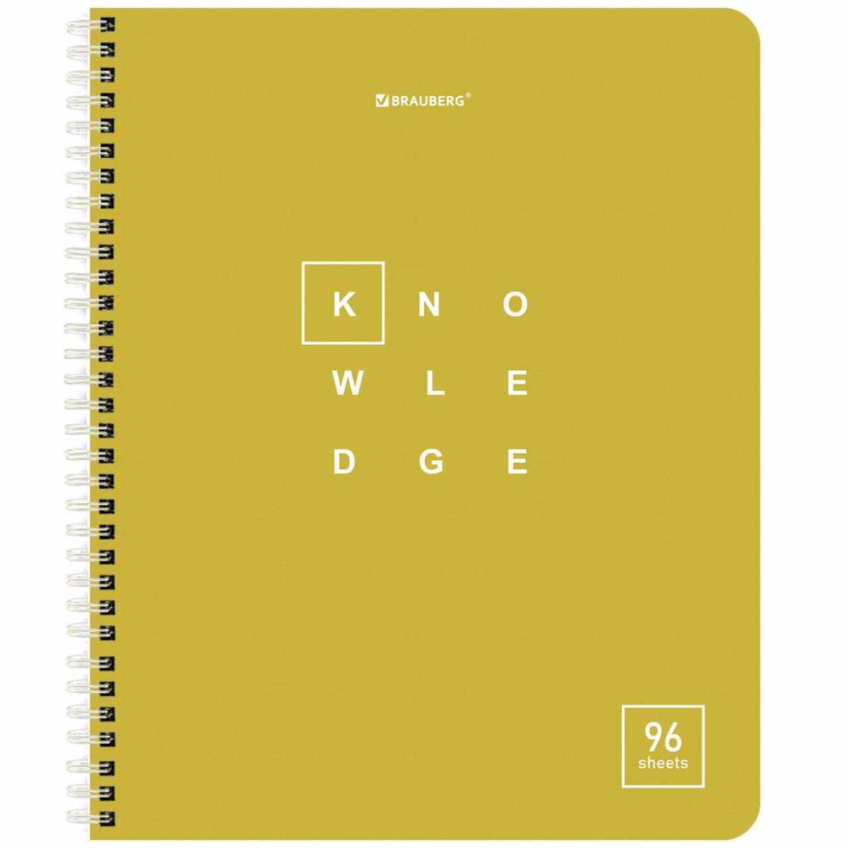 

Тетрадь Brauberg Knowledge А5 96 л гребень клетка арт. 404421, в ассортименте