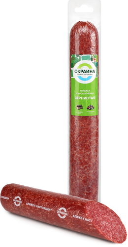 

Колбаса сырокопчёная Окраина Зернистая вес