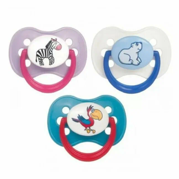 Пустышка латексная Canpol Animals 6-18 месяцев в ассортименте