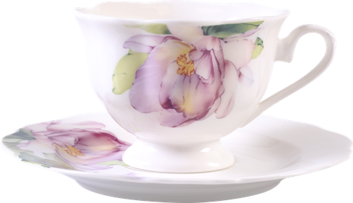 

Чайная пара Homeclub Flowers 180 мл фарфор Арт. 246107