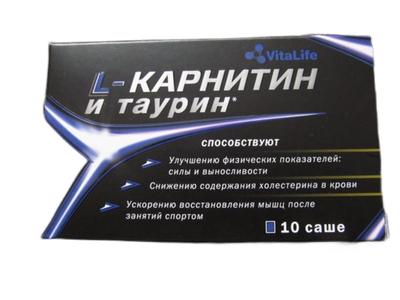 Vitascience Карнитин-L и таурин комплекс саше 10 шт.