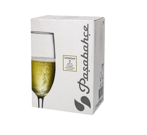 Pasabahce набор бокалов для шампанского classique, 2 шт, 250мл
