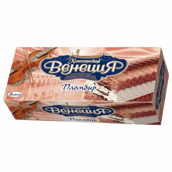Мороженое пломбир Талосто Классическая Венеция Ванильно-шоколадный