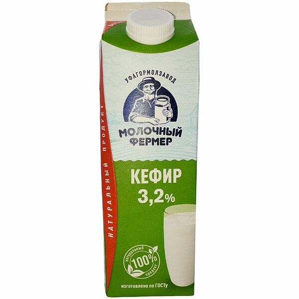 Кефир Молочный Фермер 3.2% 950 г