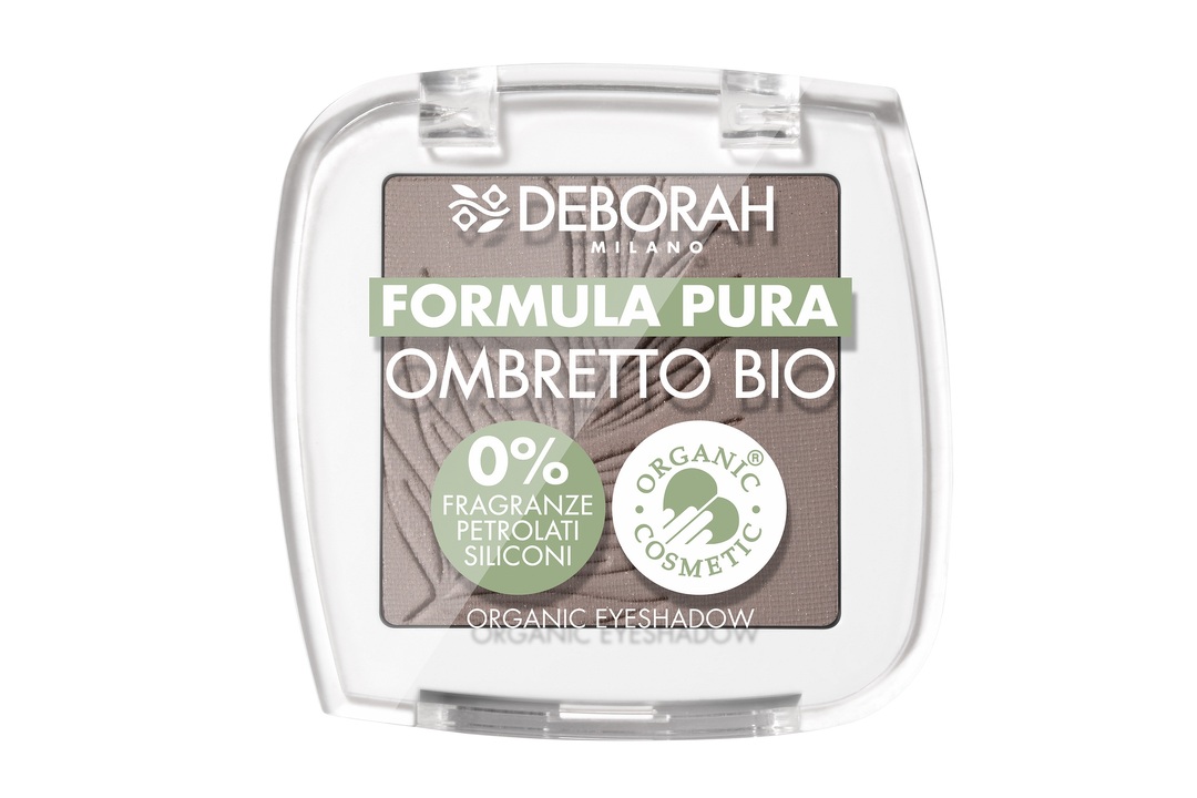 

Тени для век Deborah Milano Formula pura ombretto bio, тон: 09 матовый серо-коричневый 2,5 г