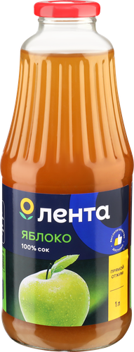 

Сок Лента Яблочный прямого отжима, 1 л