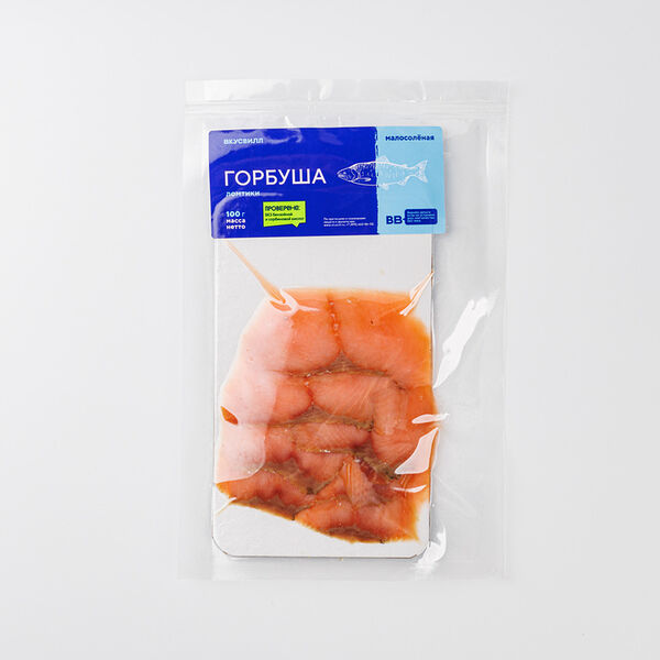 Горбуша слабосоленая ломтики