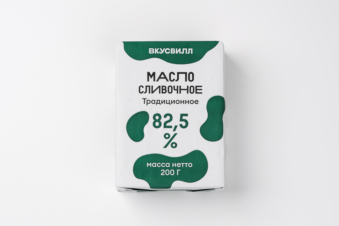 

Масло сливочное ВкусВилл 82.5% 200 г