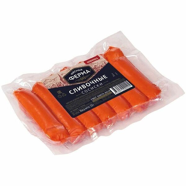 Сосиски Мясная Ферма сливочные 350г