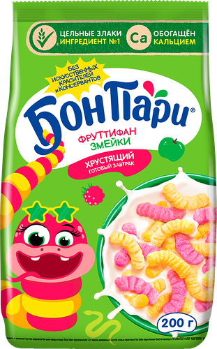 Готовый завтрак Бон Пари Фруттифан Змейки 200 г