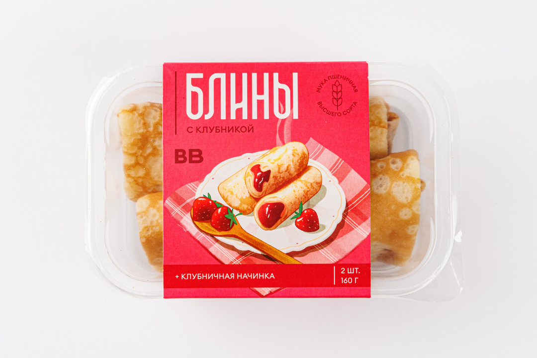

Блины ВкусВилл с клубникой 160 г