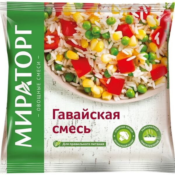 Смесь овощная Vитамин Гавайская быстрозамороженная 400г