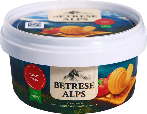 

Масло сливочное Betrese Alps Ароматное Томат, травы 62% без змж 110 г
