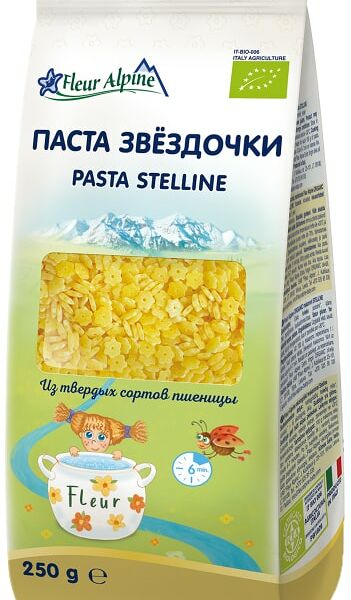 Макароны Fleur Alpine Organic Звездочки 250г