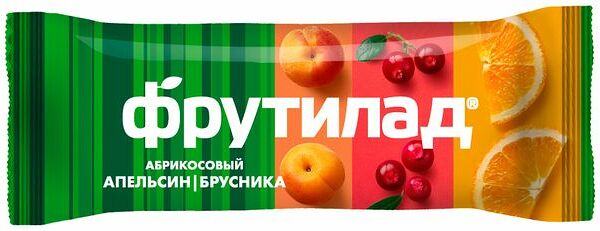 Батончик Фрутилад Фруктовая энергия абрикосовый с апельсином и брусникой 30 г