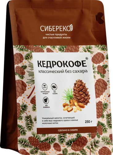 

Напиток без сахара Сибереко Кедрокофе классический 250 г