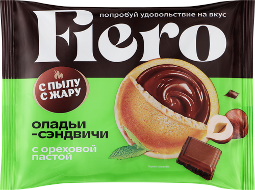 

Оладьи Fiero С пылу с жару с ореховой пастой 60 г