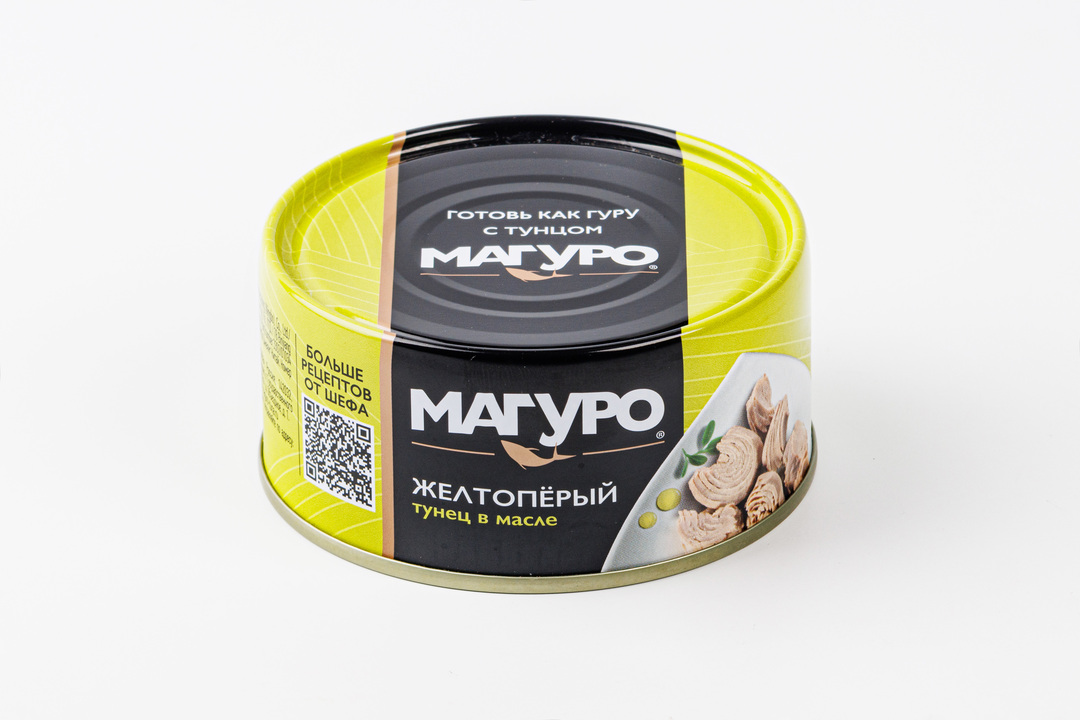 

Тунец желтоперый Магуро филе-кусочки в масле 170 г
