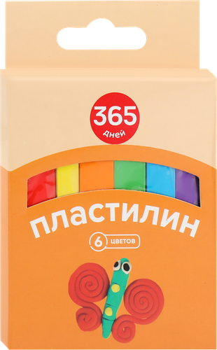 

Пластилин ЛЕНТА 6 цветов, 6шт