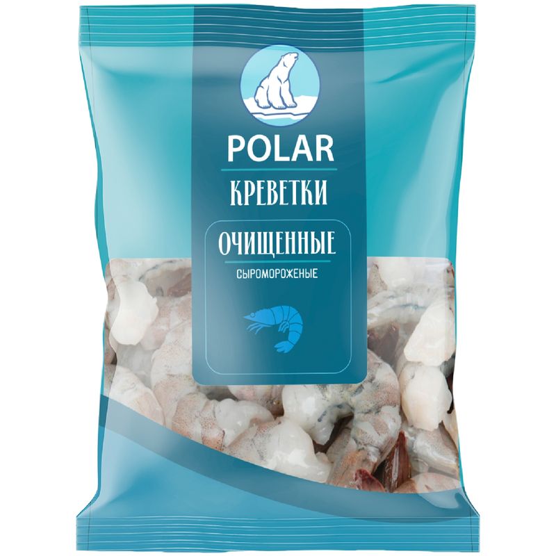 

Креветки Polar Королевские 41/50 очищенные сыромороженые 300 г