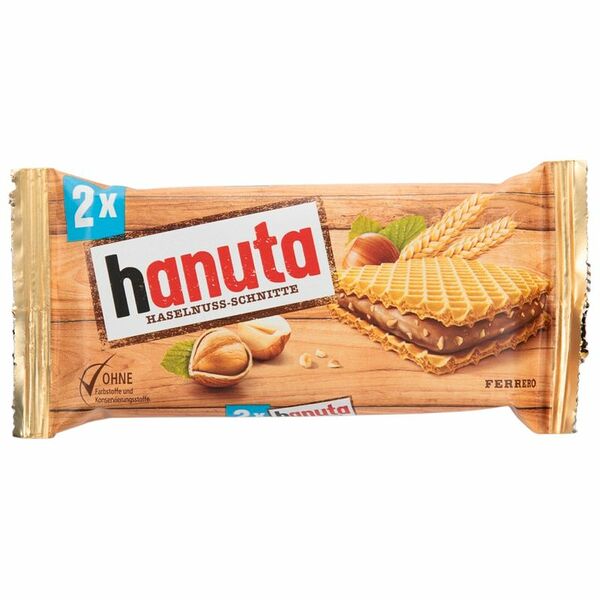 Вафли Ferrero Hanuta Haselnuss с шоколадно-ореховой начинкой 44 г