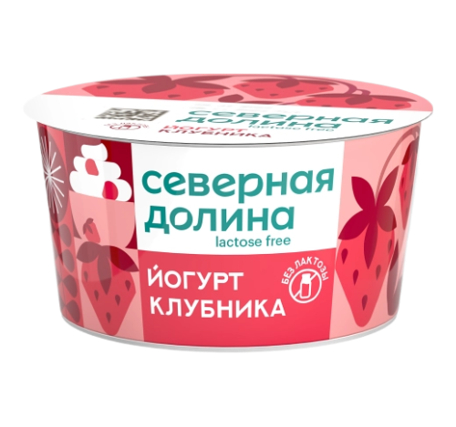 

Йогурт Северная Долина безлактозный Клубника 2.8% 130 г