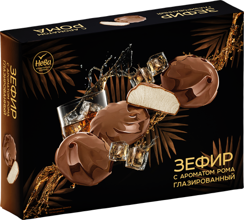 

Зефир Нева с ароматом рома глазированный 185 г