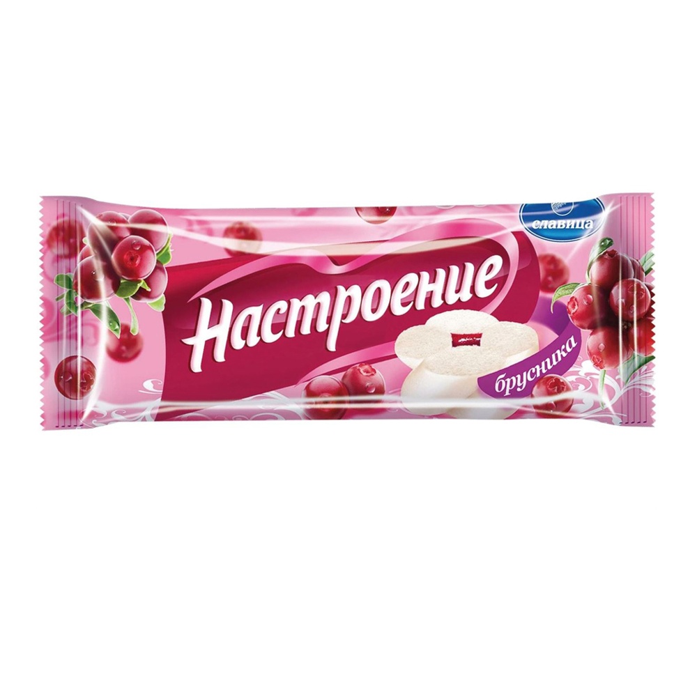 

Мороженое Славица Настроение с брусничным джемом 500 г