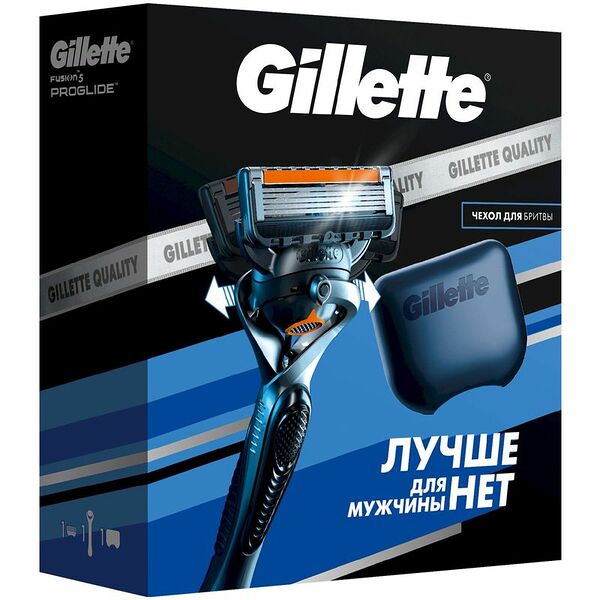 Подарочный набор Gillette (Станок Proglide с 1 сменной кассетой + Чехол для хранения), 161 г