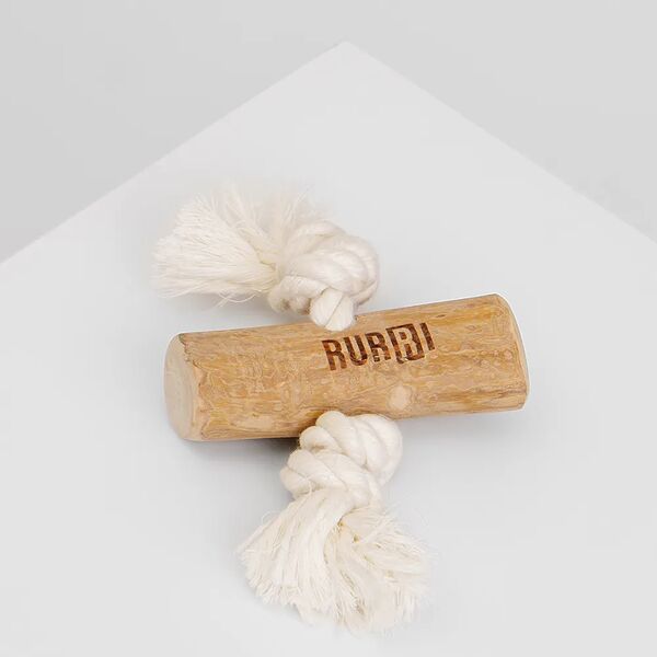 Игрушка для собак Палочка из кофейного дерева с веревкой размер L