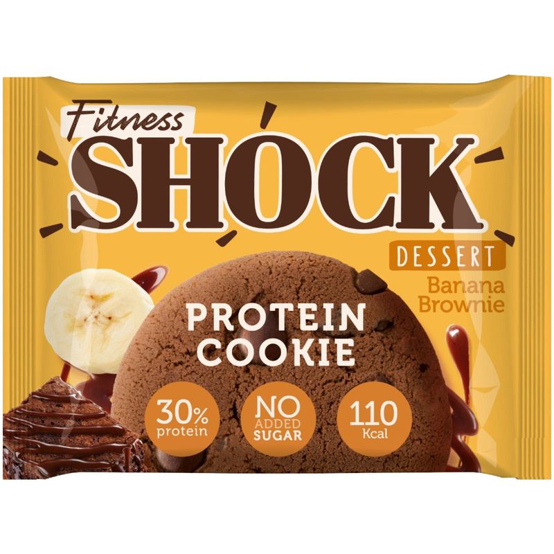 

Печенье протеиновое FitnesShock Dessert Банановый брауни 35 г