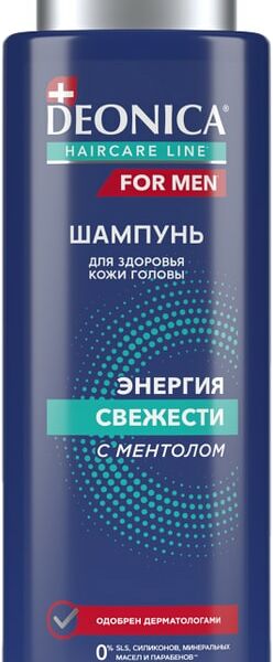 Шампунь для волос Deonica For Men Энергия свежести 380мл
