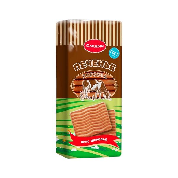 Печенье Слодыч Коровка вкус шоколад 380г