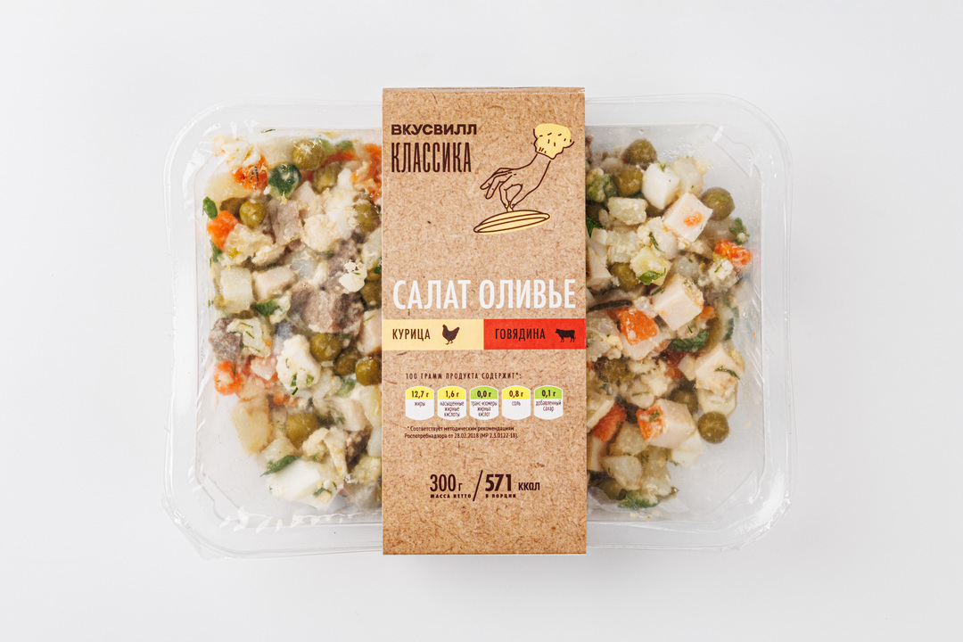 

Салат ВкусВилл оливье 300 г