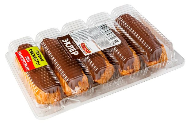 

Пирожные заварные Росвкус Эклеры шоколад 225 г