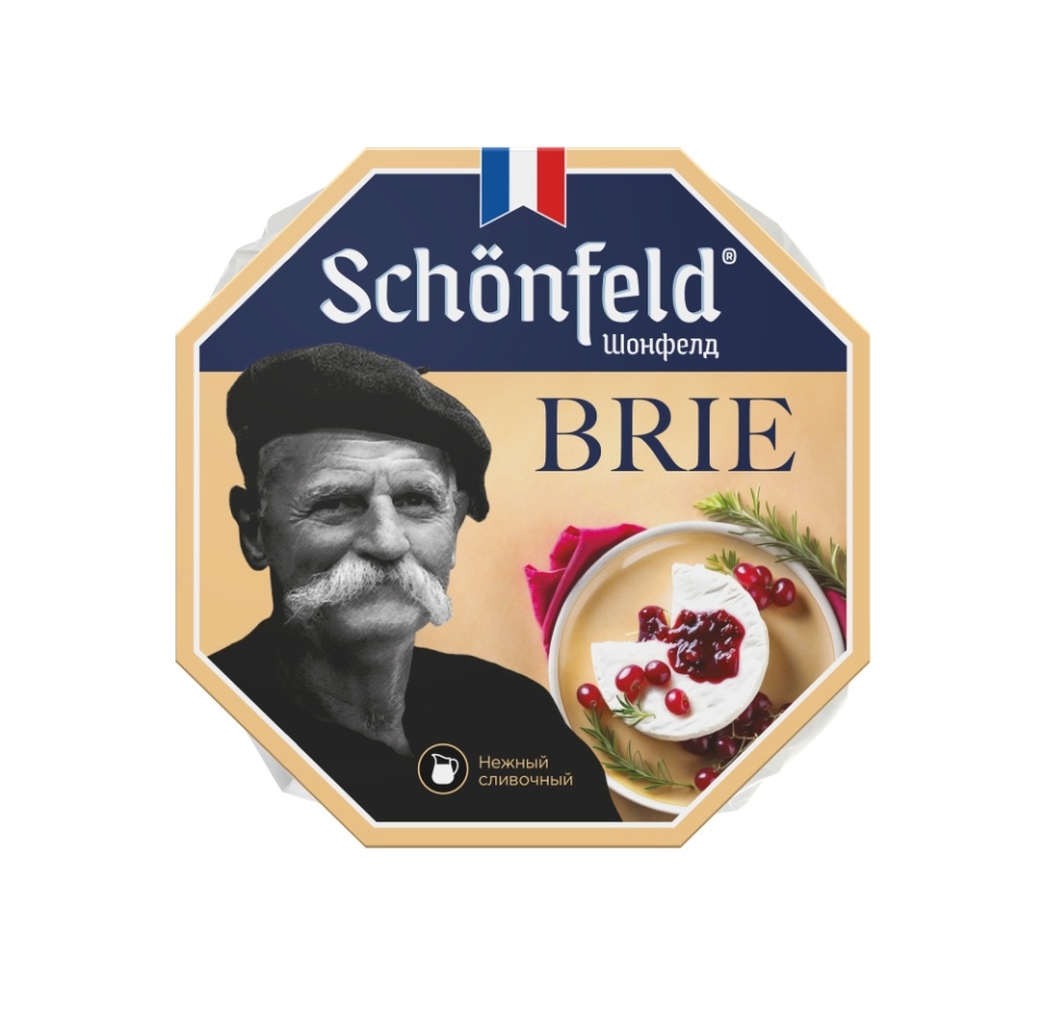 

Сыр мягкий с белой плесенью Brie Schonfeld 45% 125 г