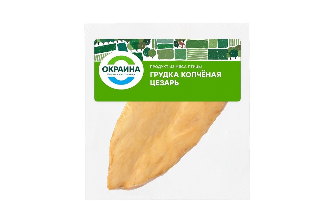 

Грудка куриная Окраина варено-копченая 260 г