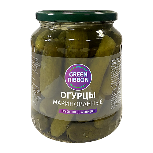 Огурцы Green Ribbon маринованные 680 г