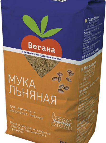 Мука Вегана Льняная полуобезжиренная 350г