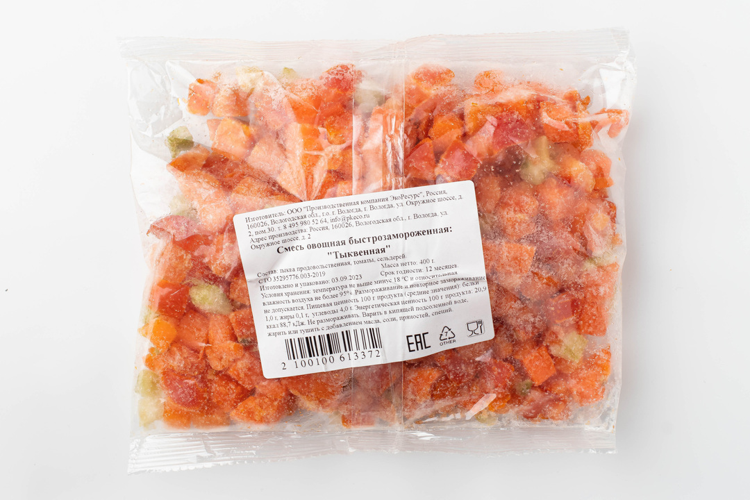 

Смесь овощная "Тыквенная", быстрозам.(Продукт замороженный)