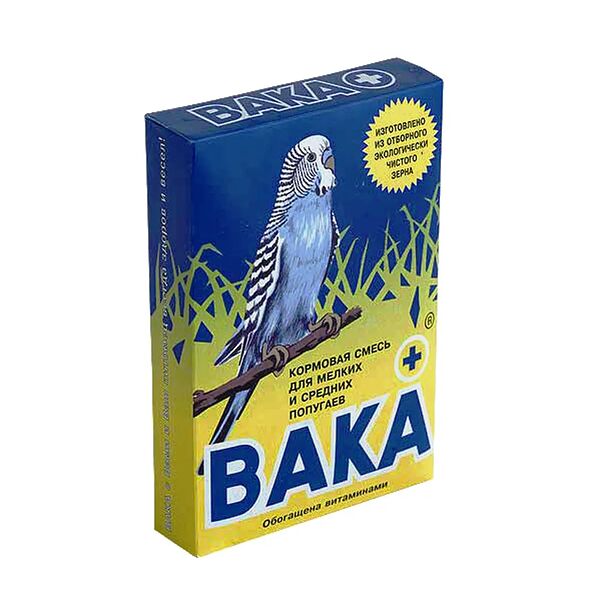 Кормовая смесь Вака Плюс для мелких и средних попугаев 500 г